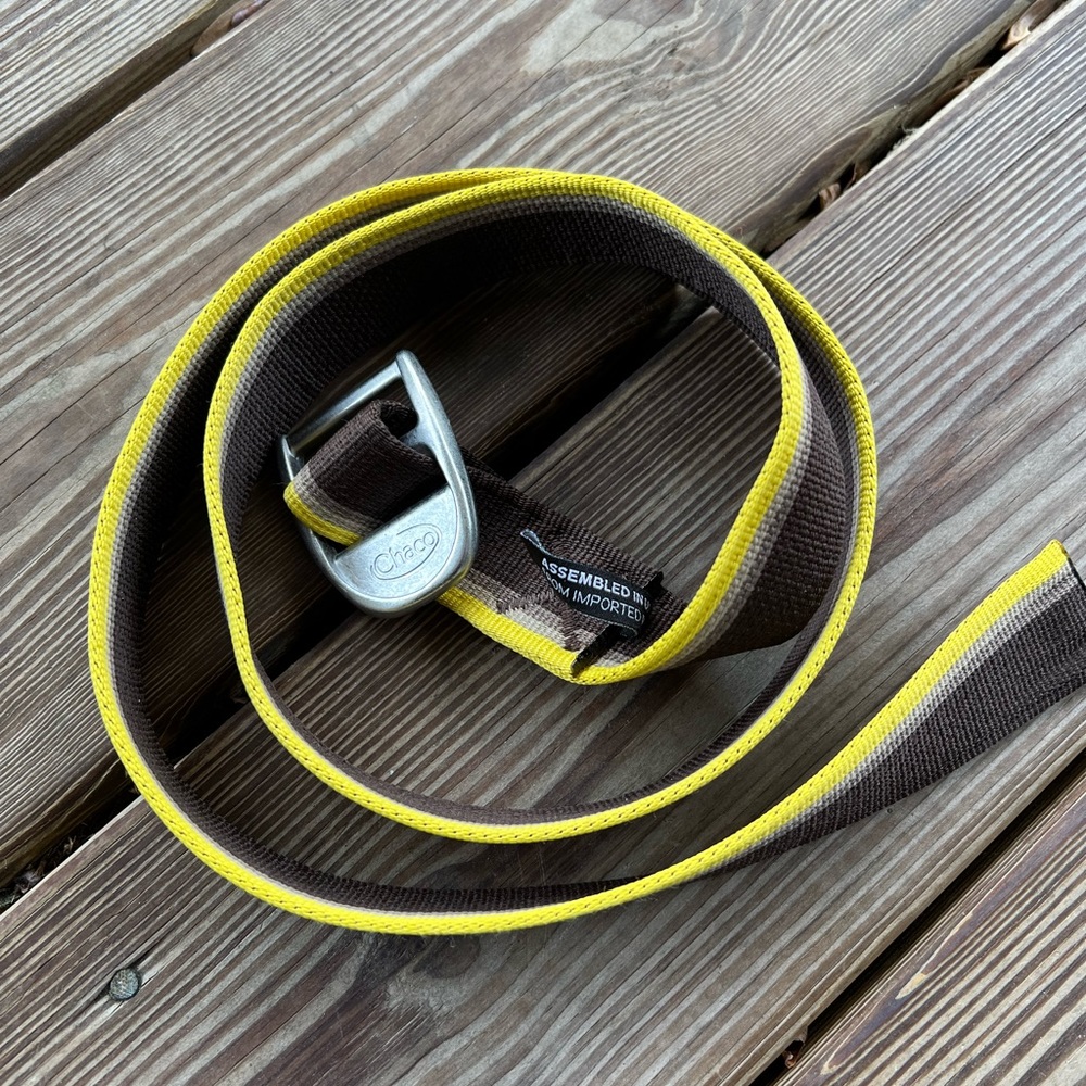 Chaco Belt | Yellow & Brown Stripes